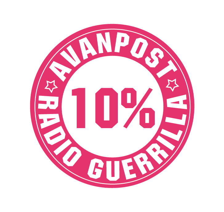 Șampilă 10% Avanpost Radio Guerrilla