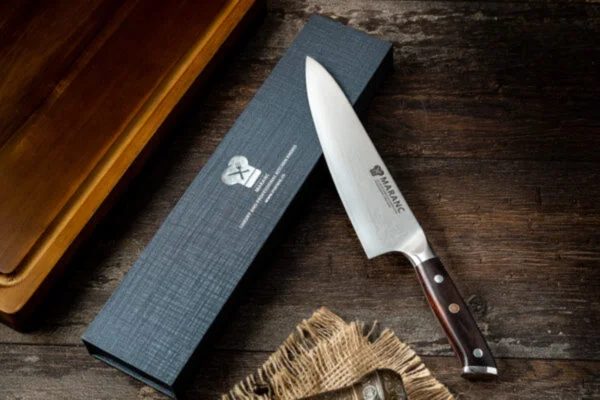 Maranc professional chef's knife, Damascus steel, 20 cm